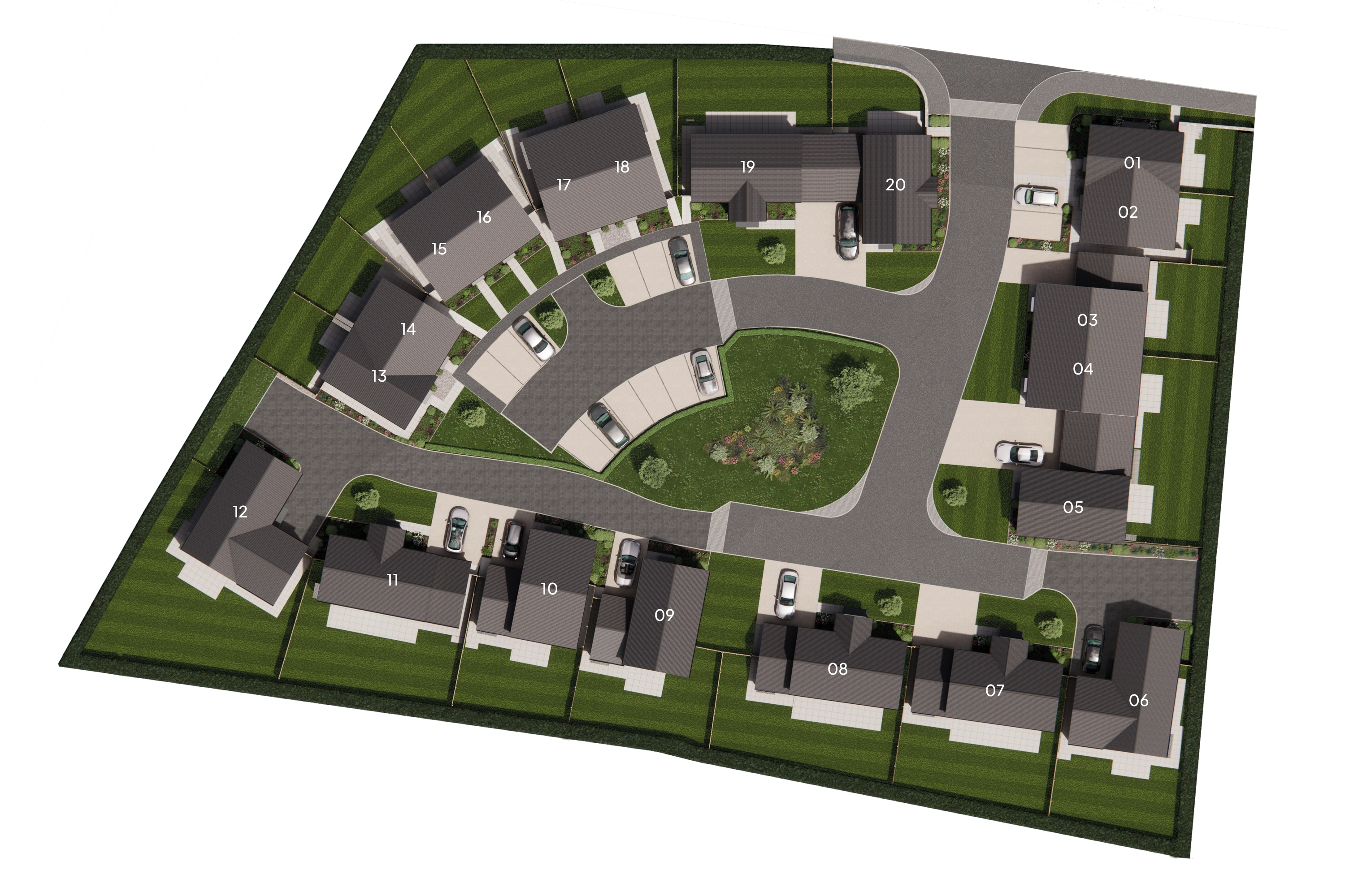 Long Close Development Site Map in Landkey North Devon