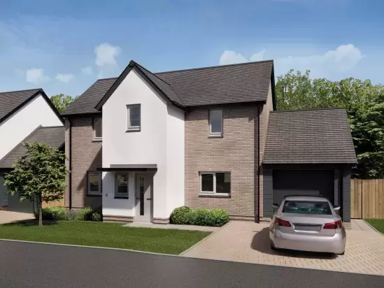 Exterior render of the Colliford House Type at the Long Close Development in Landkey North Devon