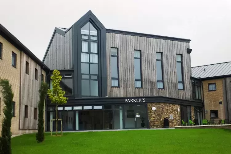 Exterior of boarding block at West Buckland School