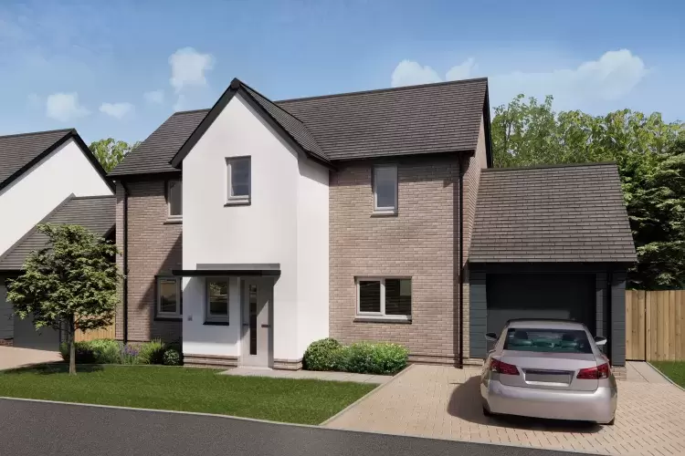 Exterior render of the Colliford House Type at the Long Close Development in Landkey North Devon