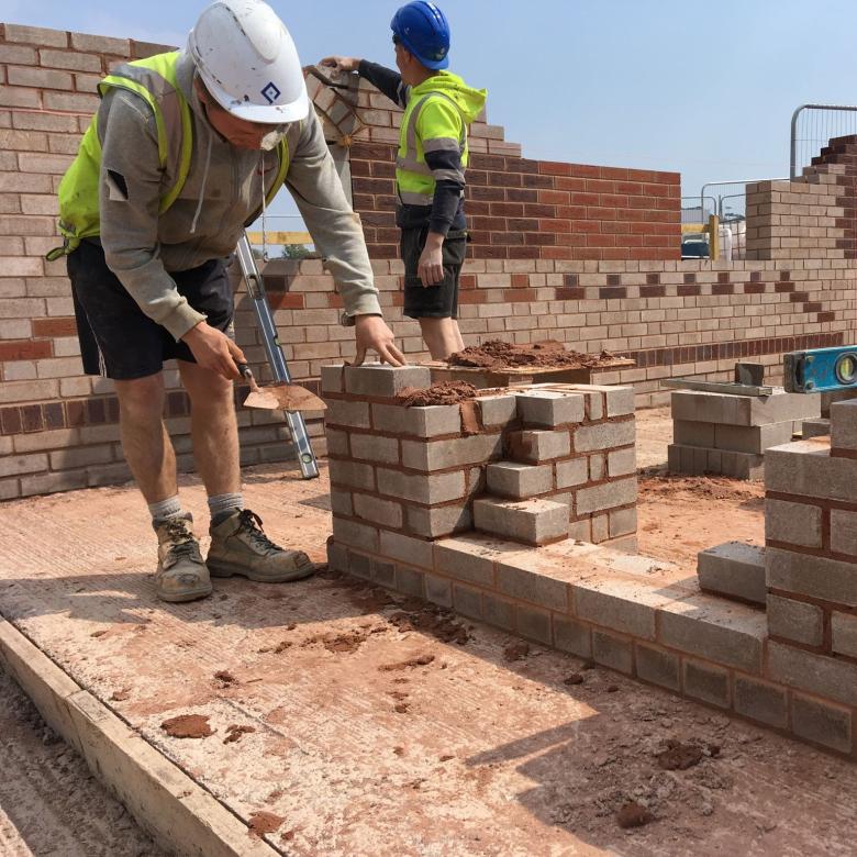 Pearce Construction Builders laying House foundations in North Devon