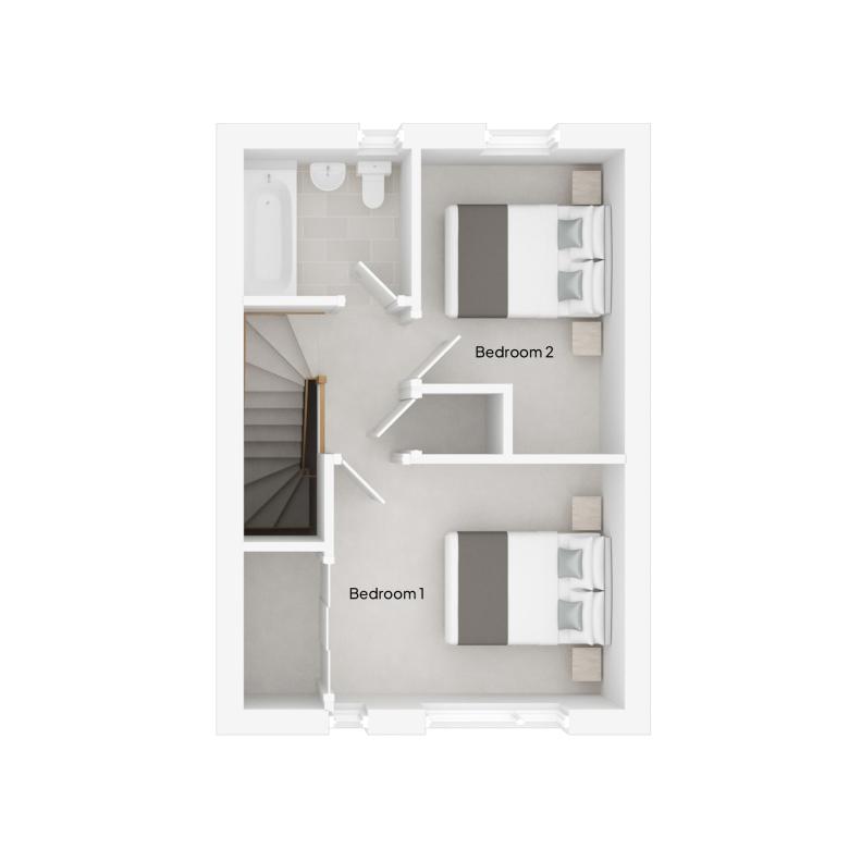 Floor Plan of The Ash House type at Lower Abbots in Buckland Brewer