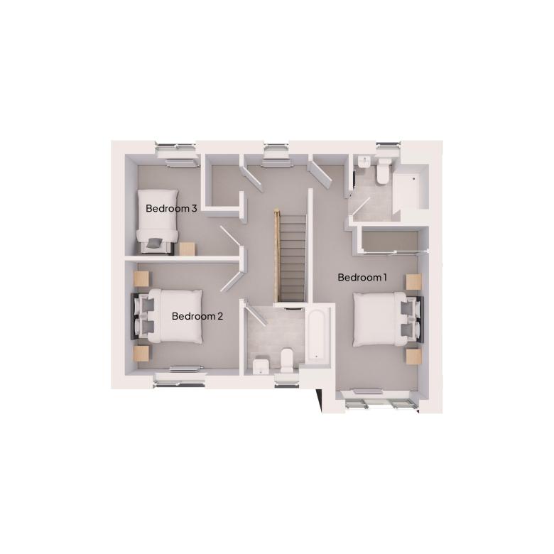 Floor Plan of The Sage house type at Market Gardens in Torrington