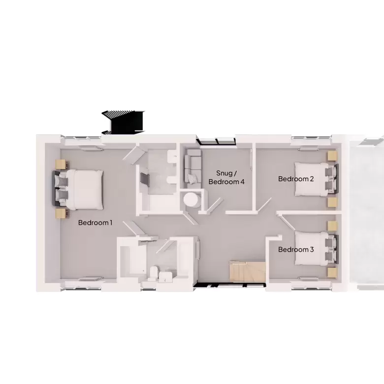 Floorplan for Plot 2 at Hammados Court