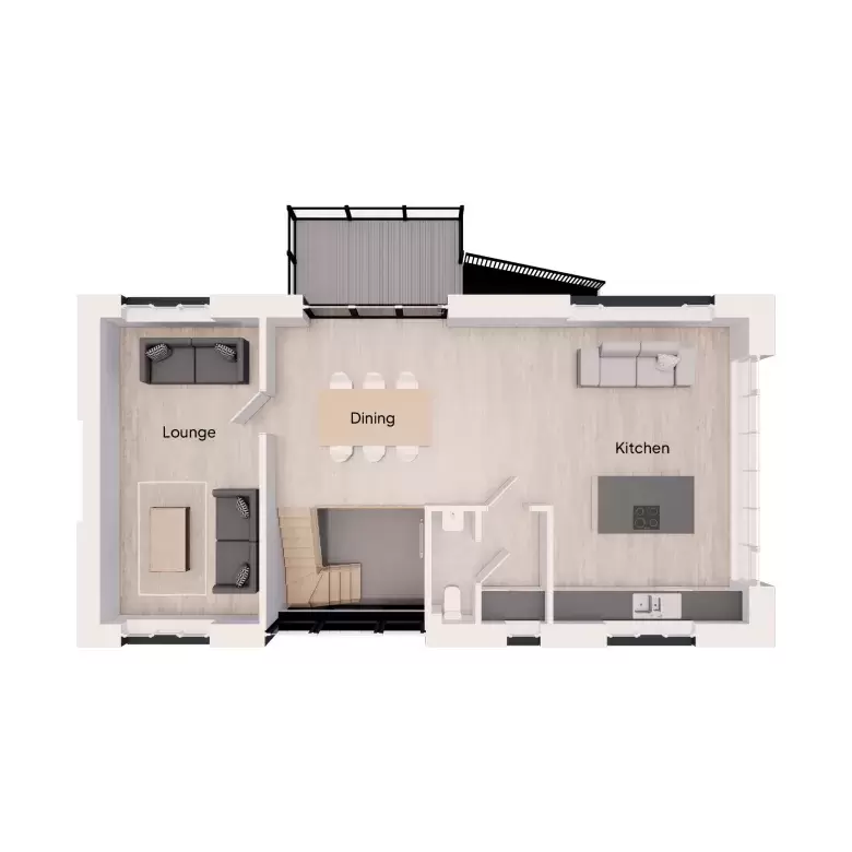 Floorplan for Plot 3 at Hammados Court